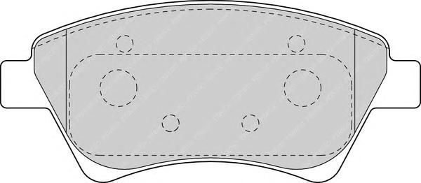 Гальмівні колодки, дискові (вир-во FERODO) FDB1544 - фото 
