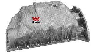 Поддон, масляный картера двигателя RENAULT CLIO,LAG,MEG 1.8/1.9 Alum ( Wan Wezel) VAN WEZEL 4341071 - фото 