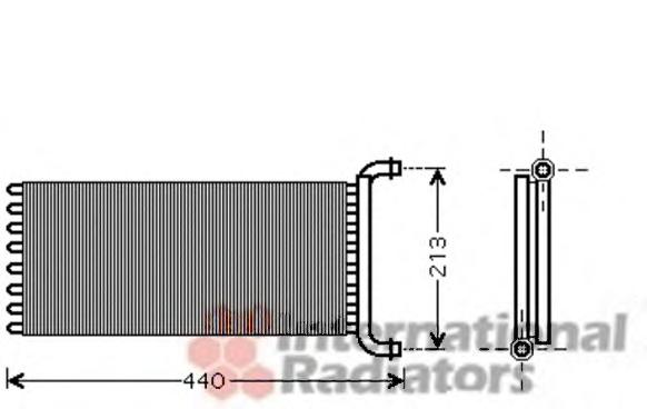 Радиатор отопителя MERCEDES SPRINTER W 906 (06-) (Van Wezel) - фото 