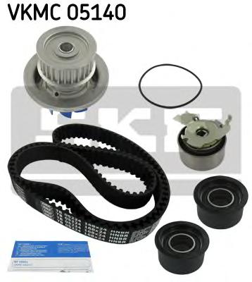 Комплект ГРМ, пас+ролик+помпа (SKF) VKMC 05140 - фото 1