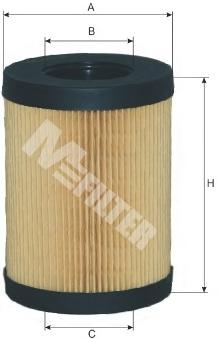 Фильтр масляный (сменный элемент) DAF (ДАФ) (TRUCK) (M-Filter) - фото 