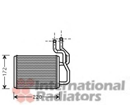 Радиатор отопителя KIA CARENS (Van Wezel) - фото 
