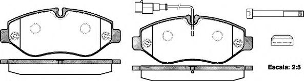 Комплект тормозных колодок, дисковый тормоз (ROADHOUSE) 21245.02 - фото 