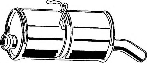 Задній. глушник,випускна сист. (ASMET) - фото 