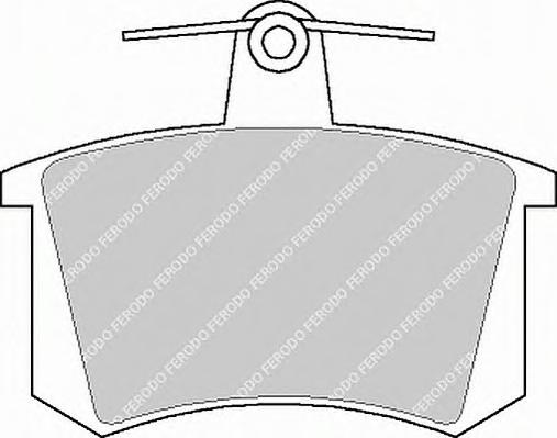 Колодки гальмівні задні (вир-во FERODO) FDB222 - фото 1