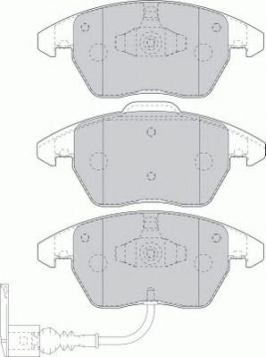 Гальмівні колодки, дискові (вир-во FERODO) FDB1641 - фото 1