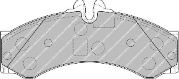 Гальмівні колодки, дискові (вир-во FERODO) FVR1879 - фото 1