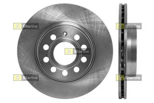 Диск тормозной передний (вентилируемый) (в упаковке два диска, цена указана за один) (Starline) PB2957 - фото 