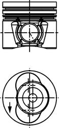 Поршень Volkswagen 81,01 (KS) KOLBENSCHMIDT 40734600 - фото 