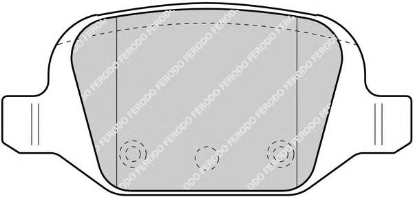 Гальмівні колодки, дискові (вир-во FERODO) FDB1324 - фото 1
