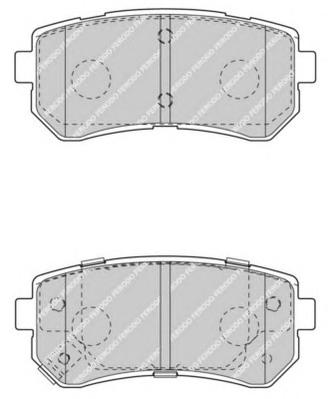 Гальмівні колодки, дискові (вир-во FERODO) FDB4408 - фото 