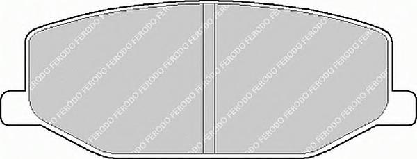 Гальмівні колодки, дискові (вир-во FERODO) FDB396 - фото 1