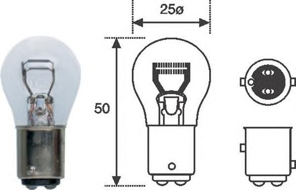 Лампа R2 (MAGNETI MARELLI) P21 5W 12 - фото 