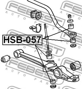 Детали подвески (FEBEST) Febest HSB-057 - фото 1