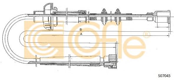 Трос спiдометра COFLE S07045 - фото 
