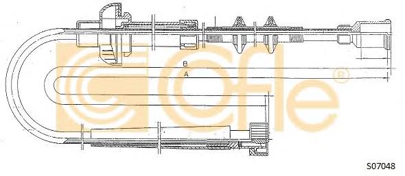 Трос спiдометра COFLE S07048 - фото 