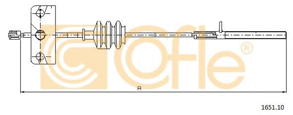 Трос стояночного тормоза (COFLE) 1651.10 - фото 