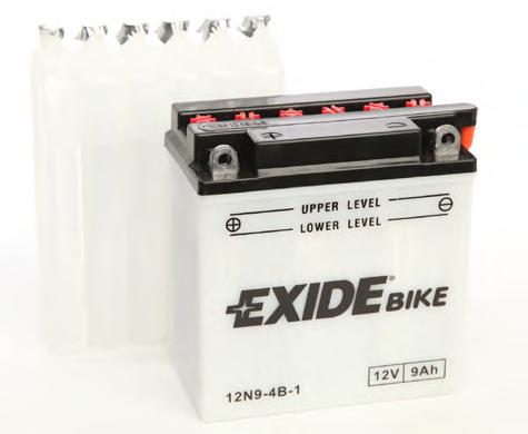Акумулятор    9Ah-12v Exide (12N9-4B-1) (135х75х139) L, EN85 !КАТ. -15% EXIDE 12N9-4B-1 - фото 