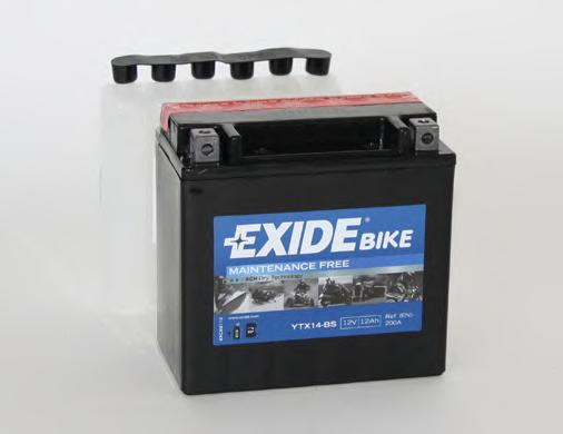 Акумулятор 12Ah-12v Exide AGM (ETX14-BS) (150х87х145) L, EN200 !КАТ. -20% - фото 