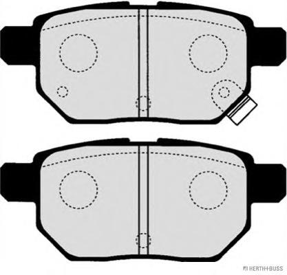 Колодки тормозные дисковые задние TOYOTA (Jakoparts) HERTH+BUSS JAKOPARTS J3612033 - фото 1