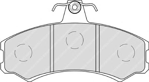 Гальмівні колодки, дискові (вир-во FERODO) FDB4225 - фото 1