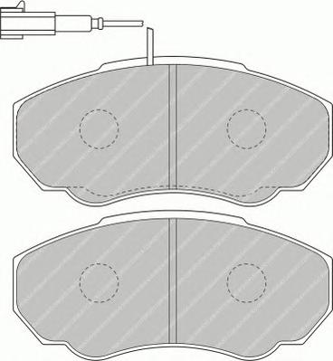 Гальмівні колодки, дискові (ви-во FERODO) FVR1478 - фото 