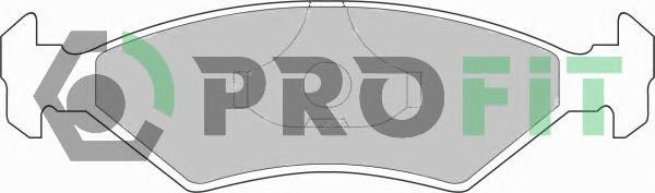 Колодки гальмівні дискові (вир-во PROFIT) Profit 5000-0206 - фото 