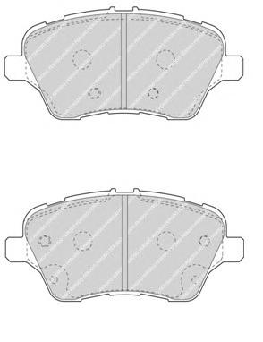 Гальмівні колодки, дискові (FERODO) FDB4612 - фото 