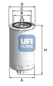 Топливный фильтр (выр-во UFI) - фото 