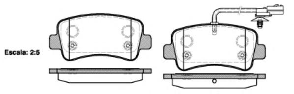 Колодки тормозные дисковые (выр-во REMSA) - фото 