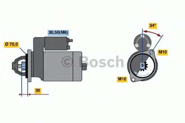Стартер (вир-во Bosch) BOSCH 0 001 107 540 - фото 5