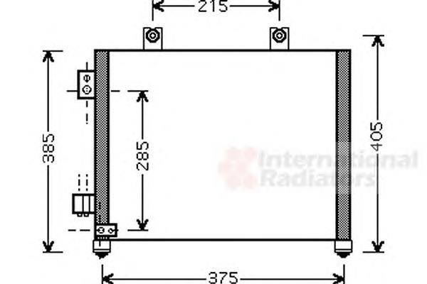 Радиатор кондиционера (конденсор) COND AGILA ALL 00- (Van Wezel) - фото 