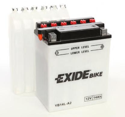 Аккумулятор   14Ah-12v Exide (EB14L-A2) (134х89х166) R, EN145 !КАТ. -15% - фото 