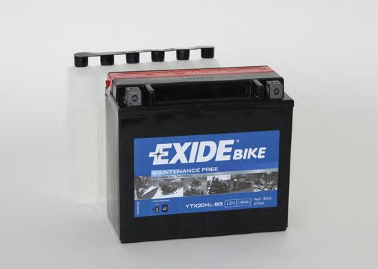 Аккумулятор   18Ah-12v Exide AGM (ETX20HL-BS) (175х87х155) R, EN270 !КАТ. -20% EXIDE ETX20HL-BS - фото 
