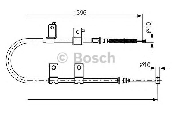 Тормозной трос (Bosch) BOSCH 1 987 482 083 - фото 