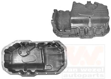 Поддон, масляный картера двигателя VAG  1.4/1.6 FSi ( Wan Wezel) VAN WEZEL 5894073 - фото 