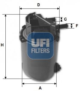 Топливный фильтр UFI 24.061.01 - фото 