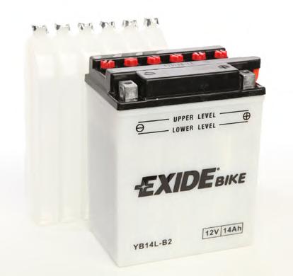 Акумулятор   14Ah-12v Exide (EB14L-B2) (134х89х166) R, EN145 !КАТ. -15% EXIDE EB14L-B2 - фото 