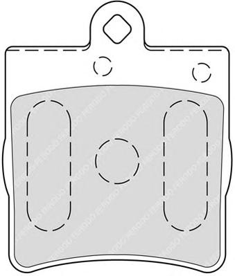 Гальмівні колодки, дискові (вир-во FERODO) FDB1311 - фото 1