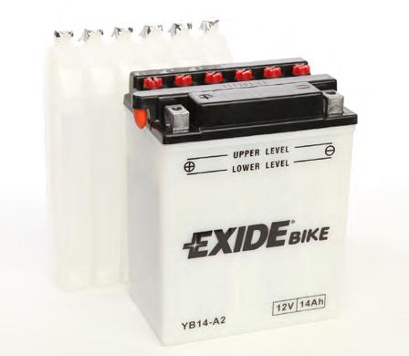 Акумулятор 14Ah-12v Exide (EB14-A2) (134х89х166) L, EN145 !КАТ. -15% EXIDE EB14-A2 - фото 