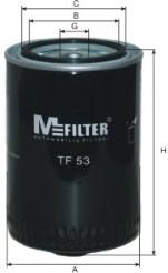 Фильтр масляный (MFILTER) TF53 - фото 