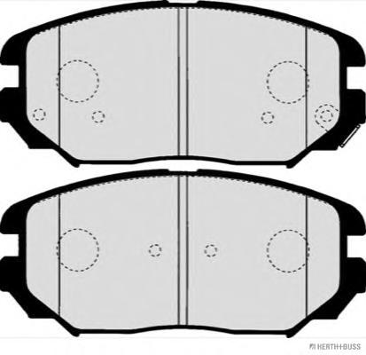 Колодки тормозные дисковые передние HYUNDAI, KIA (Jakoparts) HERTH+BUSS JAKOPARTS J3600544 - фото 1