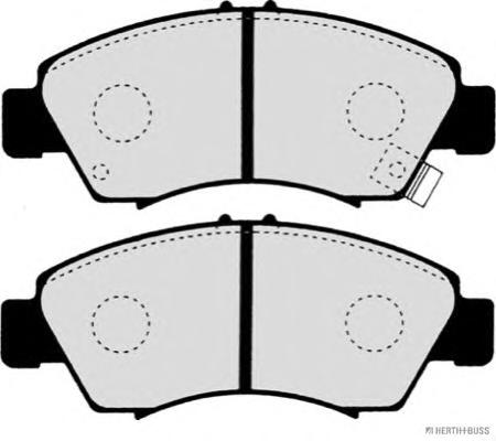 Колодки гальмівні дискові передні HONDA CIVIC, JAZZ, LOGO 02- (вир-во Jakoparts) - фото 0