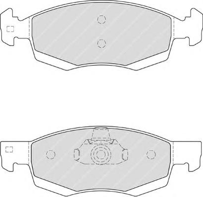 Гальмівні колодки, дискові (вир-во FERODO) FDB4035 - фото 1