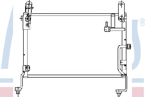 Радиатор кондиционера (конденсер) KIA (КИА) AVELLA(97-)1.3 i(+)[OE KK372-61-480 B] (NISSENS) - фото 
