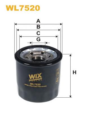 Фільтр масляний (ви-во WIX FILTERS) WL7520 - фото 