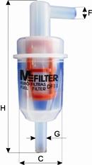 Паливний фільтр MFILTER DF11 - фото 