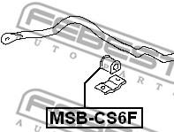 Втулка стабілізатора переднього (Вир-во FEBEST) Febest MSB-CS6F - фото 1
