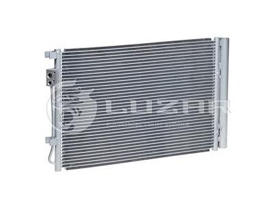 Радиатор кондиционера Solaris 1.4/1.6 (10-) АКПП/МКПП с ресивером (Luzar) - фото 
