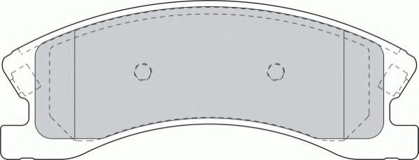 Гальмівні колодки, дискові (вир-во FERODO) FDB1659 - фото 2